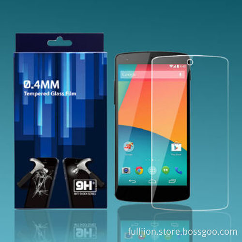 HD 0.2mm 2.5D Curved Edge Round Angle Tempered Glass Screen Protector for LG Nexus 5